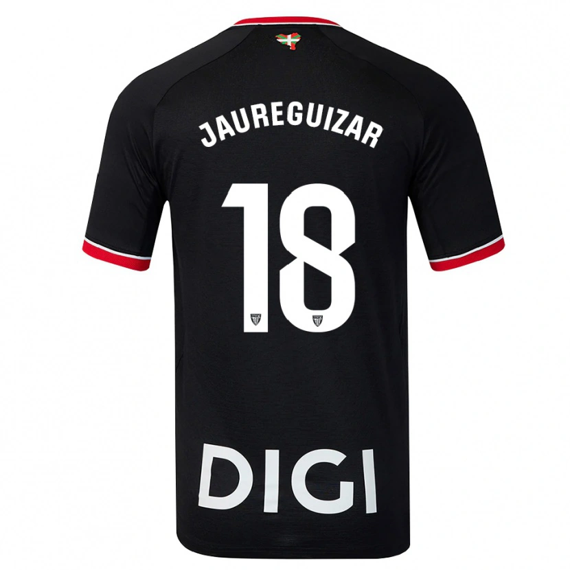 Danxen Dames Mikel Jauregizar #18 Zwart Wit Rood Uitshirt Uittenue 2026/27 T-Shirt