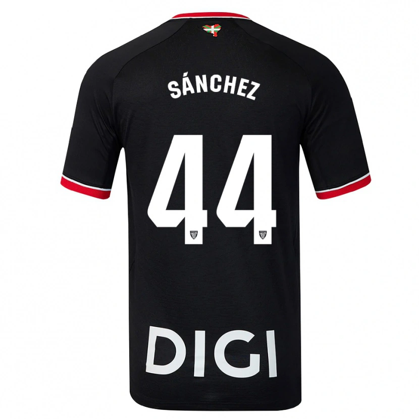 Danxen Dames Selton Sánchez #44 Zwart Wit Rood Uitshirt Uittenue 2026/27 T-Shirt
