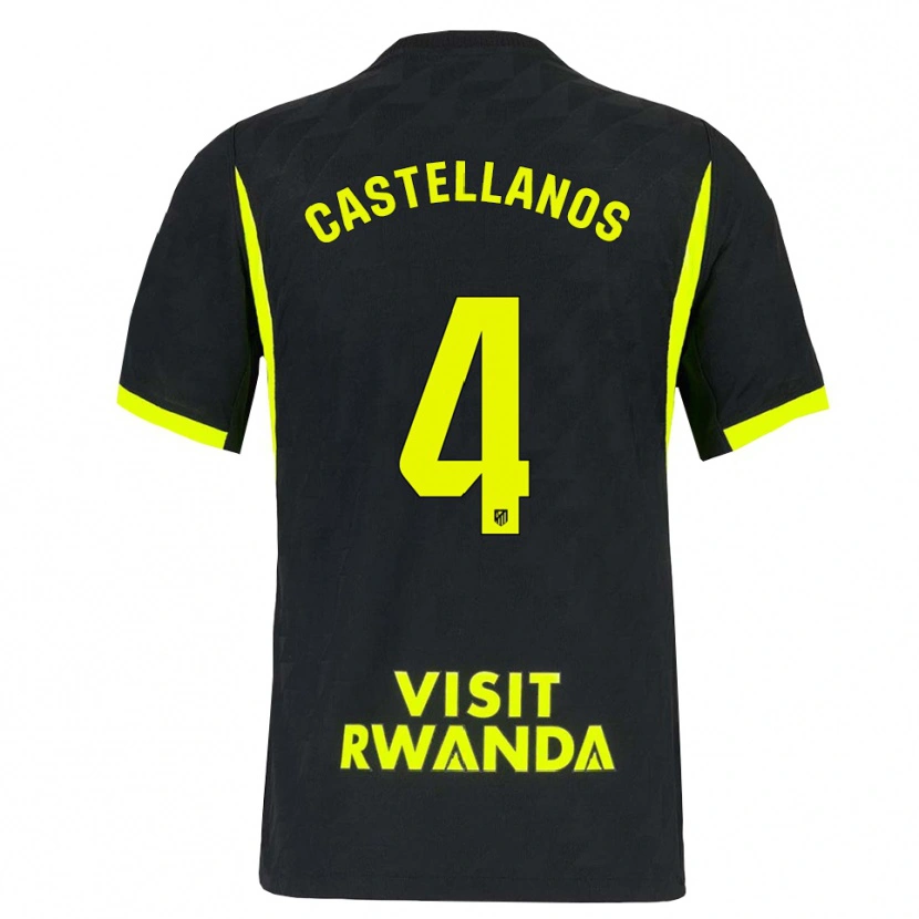 Danxen Dames Iván Castellanos #4 Heldergroen Zwart Uitshirt Uittenue 2026/27 T-Shirt
