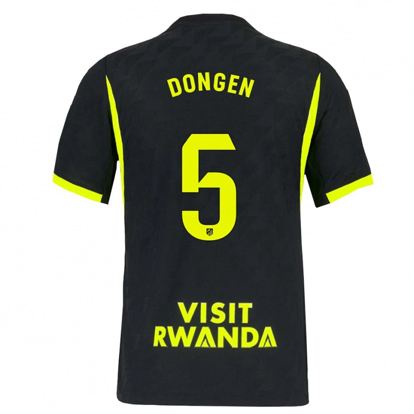 Danxen Dames Merel Van Dongen #5 Heldergroen Zwart Uitshirt Uittenue 2026/27 T-Shirt