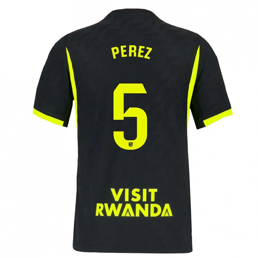 Danxen Dames Xènia Pérez #5 Heldergroen Zwart Uitshirt Uittenue 2026/27 T-Shirt
