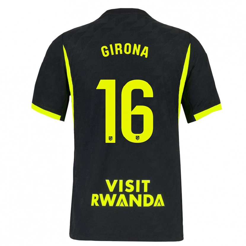 Danxen Dames Raúl Girona #16 Heldergroen Zwart Uitshirt Uittenue 2026/27 T-Shirt