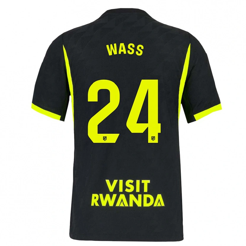 Danxen Dames Daniel Wass #24 Heldergroen Zwart Uitshirt Uittenue 2026/27 T-Shirt