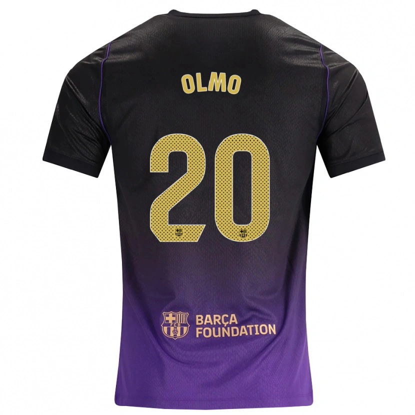 Danxen Dames Dani Olmo #20 Paars Geel Zwart Uitshirt Uittenue 2026/27 T-Shirt