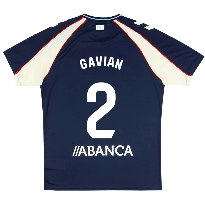 Danxen Dames Pablo Gavián #2 Koninklijk Blauw Rood Wit Uitshirt Uittenue 2026/27 T-Shirt