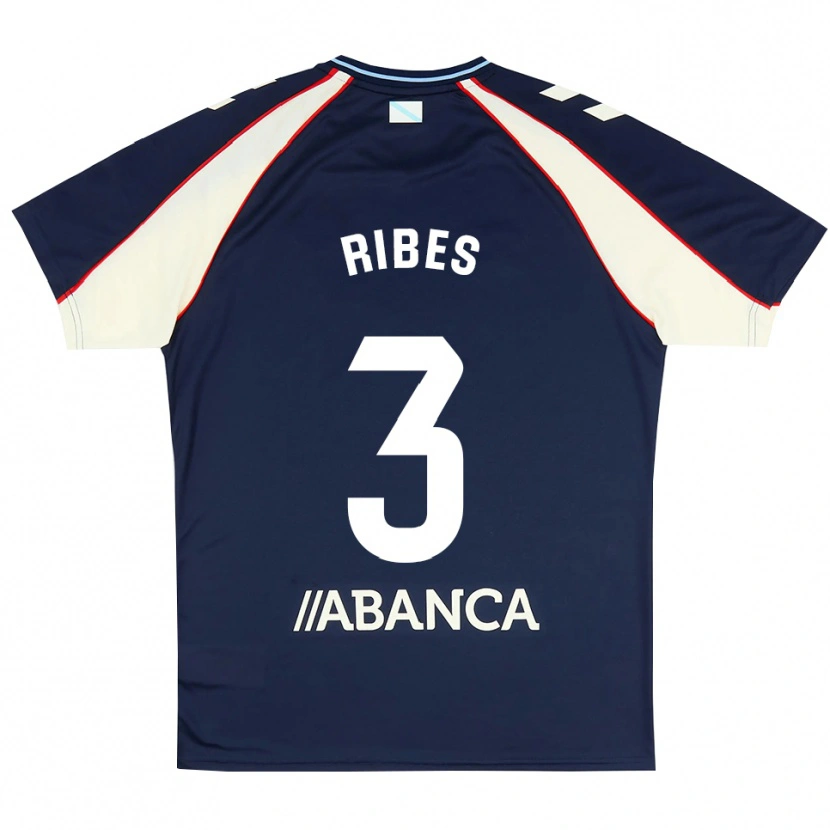 Danxen Dames Kike Ribes #3 Koninklijk Blauw Rood Wit Uitshirt Uittenue 2026/27 T-Shirt