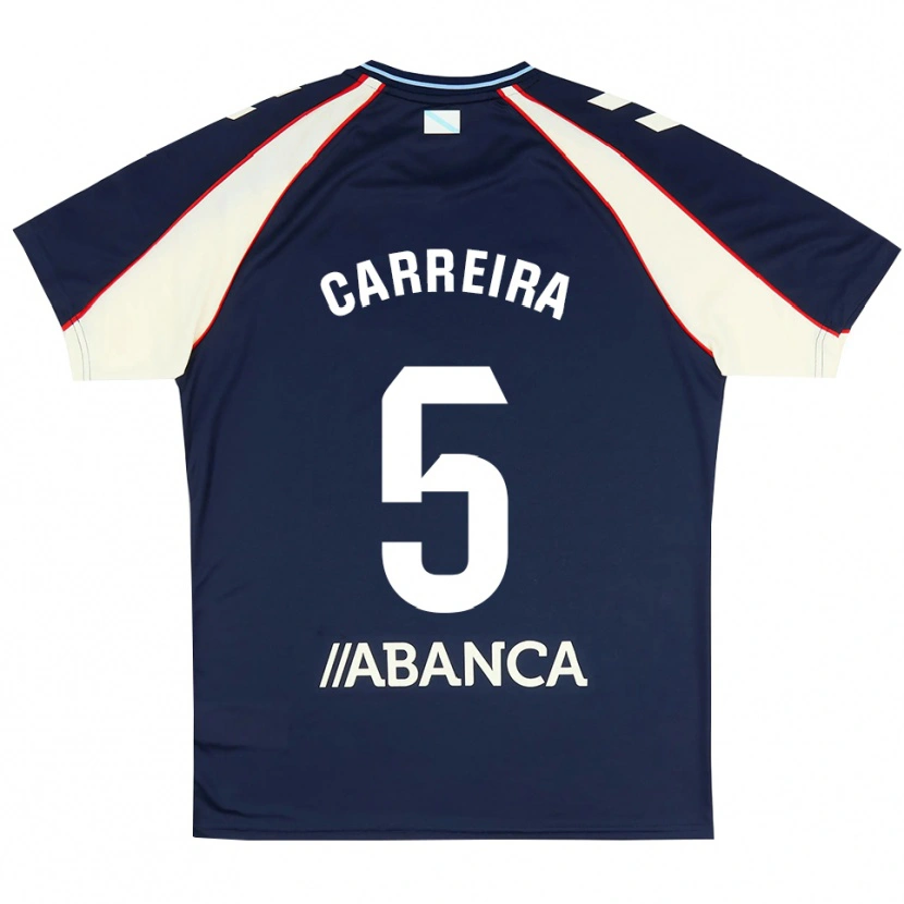 Danxen Dames Sergio Carreira #5 Koninklijk Blauw Rood Wit Uitshirt Uittenue 2026/27 T-Shirt
