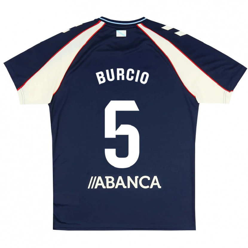 Danxen Dames Hugo Burcio #5 Koninklijk Blauw Rood Wit Uitshirt Uittenue 2026/27 T-Shirt