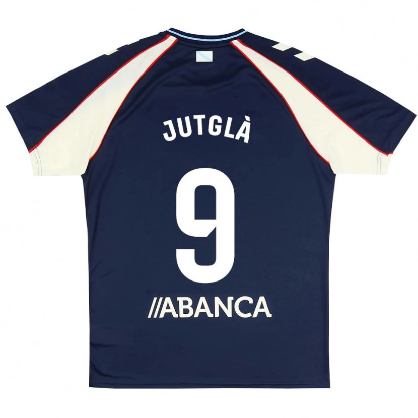 Danxen Dames Ferran Jutglà #9 Koninklijk Blauw Rood Wit Uitshirt Uittenue 2026/27 T-Shirt