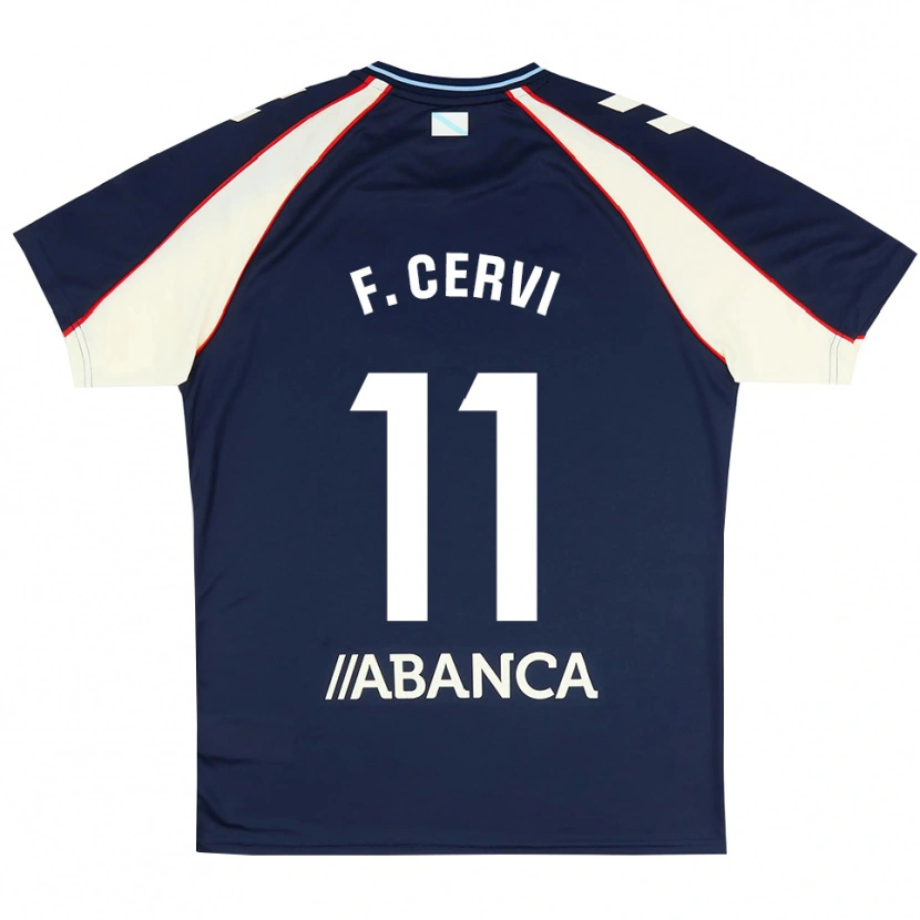 Danxen Dames Franco Cervi #11 Koninklijk Blauw Rood Wit Uitshirt Uittenue 2026/27 T-Shirt