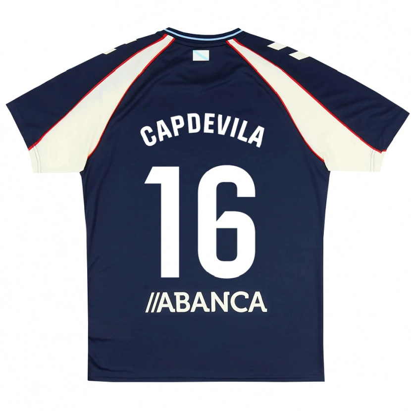 Danxen Dames Adrià Capdevila #16 Koninklijk Blauw Rood Wit Uitshirt Uittenue 2026/27 T-Shirt
