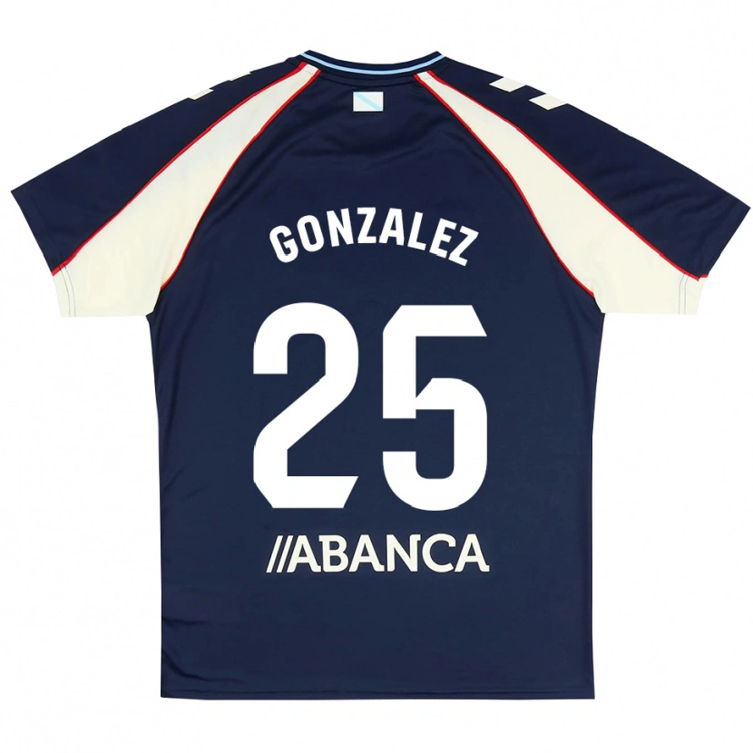 Danxen Dames Marcos González #25 Koninklijk Blauw Rood Wit Uitshirt Uittenue 2026/27 T-Shirt