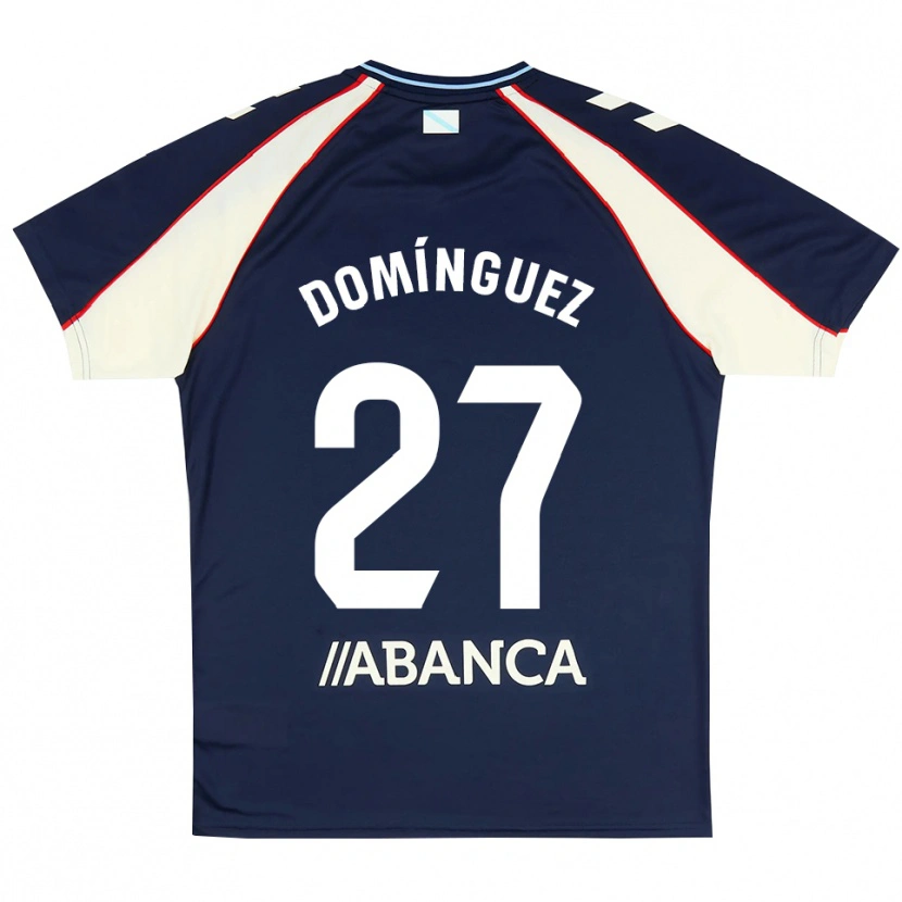 Danxen Dames Emma Domínguez #27 Koninklijk Blauw Rood Wit Uitshirt Uittenue 2026/27 T-Shirt