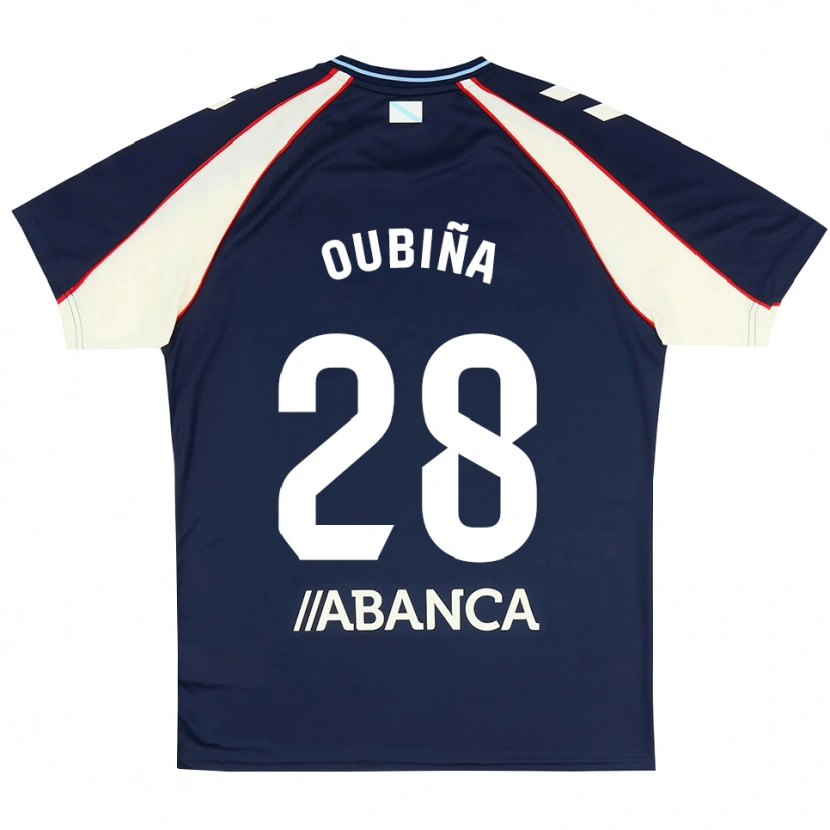 Danxen Dames Jimena Oubiña #28 Koninklijk Blauw Rood Wit Uitshirt Uittenue 2026/27 T-Shirt
