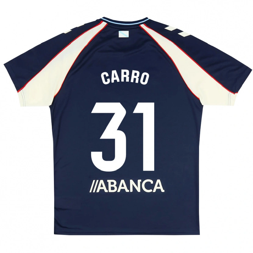 Danxen Dames Cristian Carro #31 Koninklijk Blauw Rood Wit Uitshirt Uittenue 2026/27 T-Shirt