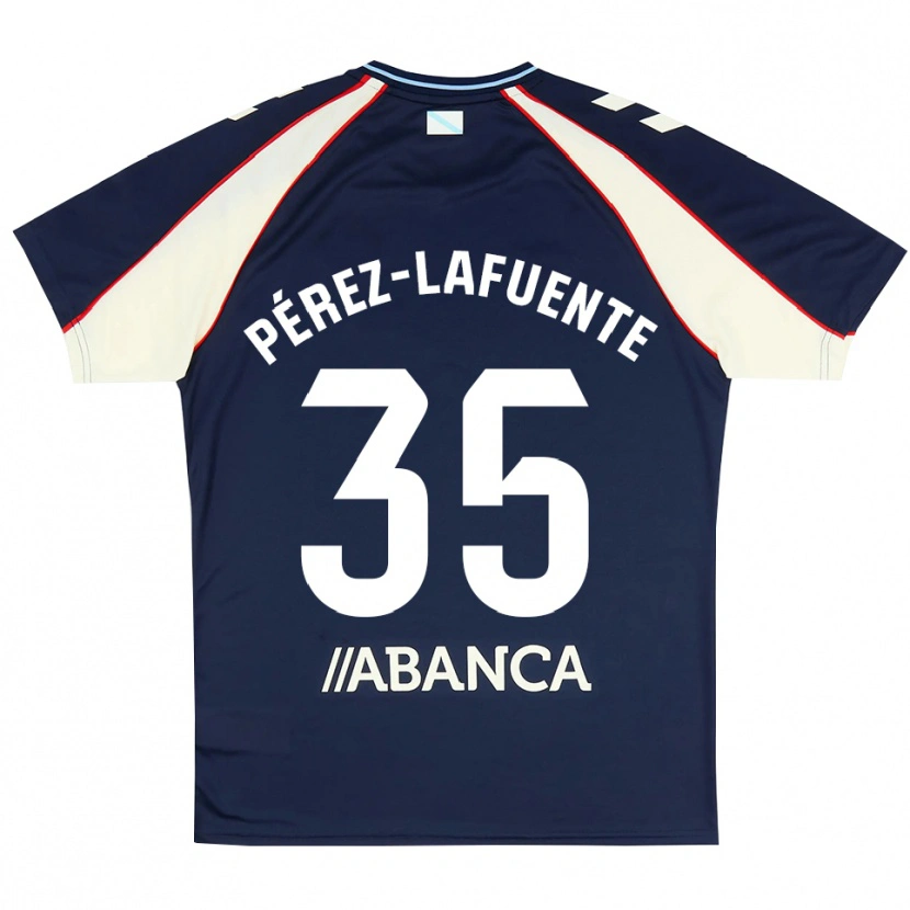 Danxen Dames Jorge Pérez-Lafuente #35 Koninklijk Blauw Rood Wit Uitshirt Uittenue 2026/27 T-Shirt