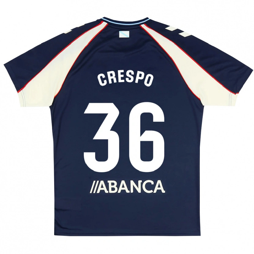 Danxen Dames Yoel Crespo #36 Koninklijk Blauw Rood Wit Uitshirt Uittenue 2026/27 T-Shirt