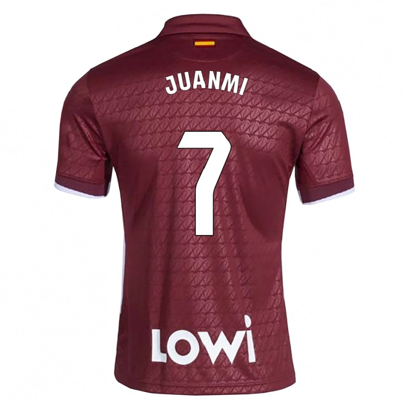 Danxen Dames Juan Miguel Jiménez López #7 Donkerrood Wit Uitshirt Uittenue 2026/27 T-Shirt