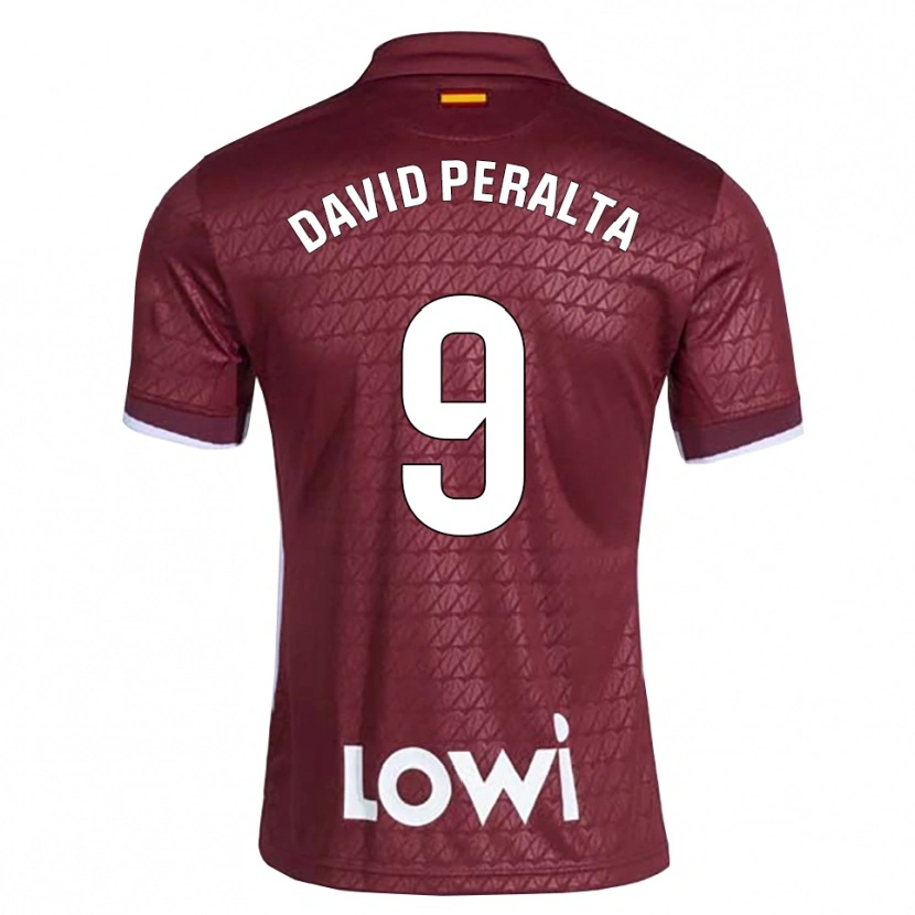 Danxen Dames Juan David Peralta #9 Donkerrood Wit Uitshirt Uittenue 2026/27 T-Shirt