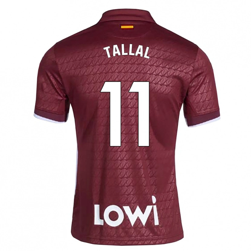 Danxen Dames Yassin Tallal #11 Donkerrood Wit Uitshirt Uittenue 2026/27 T-Shirt