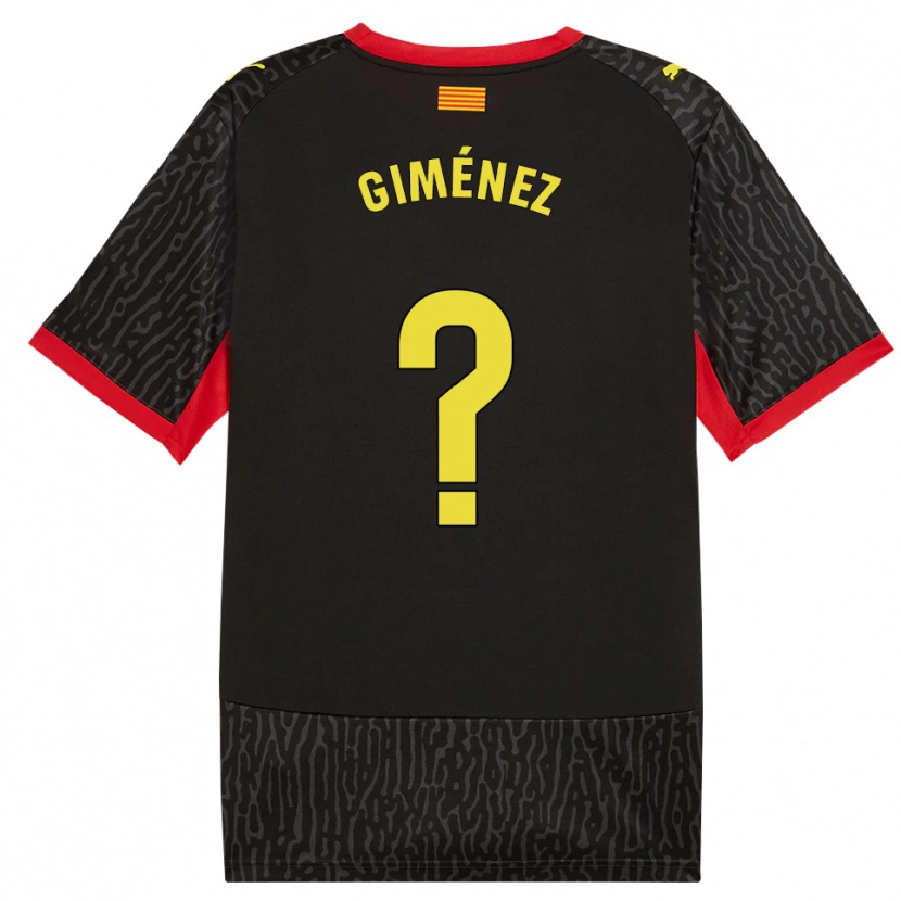 Danxen Dames Félix Giménez #0 Zwart Geel Rood Uitshirt Uittenue 2026/27 T-Shirt