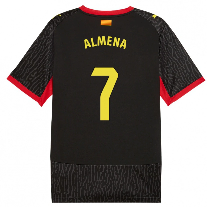 Danxen Dames Iker Almena #7 Zwart Geel Rood Uitshirt Uittenue 2026/27 T-Shirt