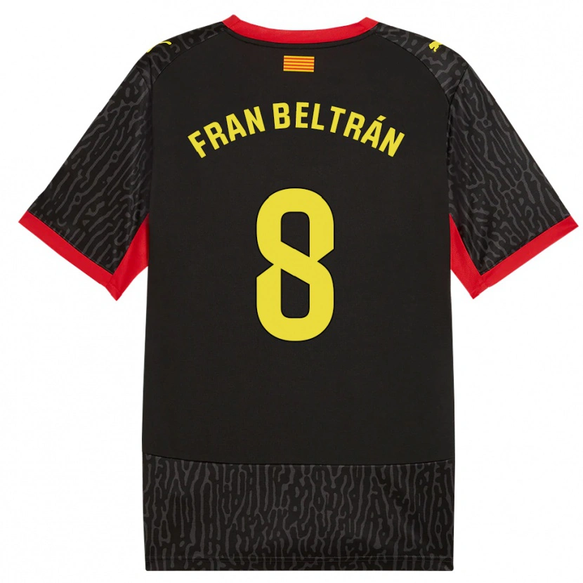 Danxen Dames Fran Beltrán #8 Zwart Geel Rood Uitshirt Uittenue 2026/27 T-Shirt