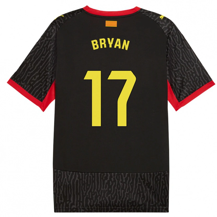 Danxen Dames Bryan Gil #17 Zwart Geel Rood Uitshirt Uittenue 2026/27 T-Shirt