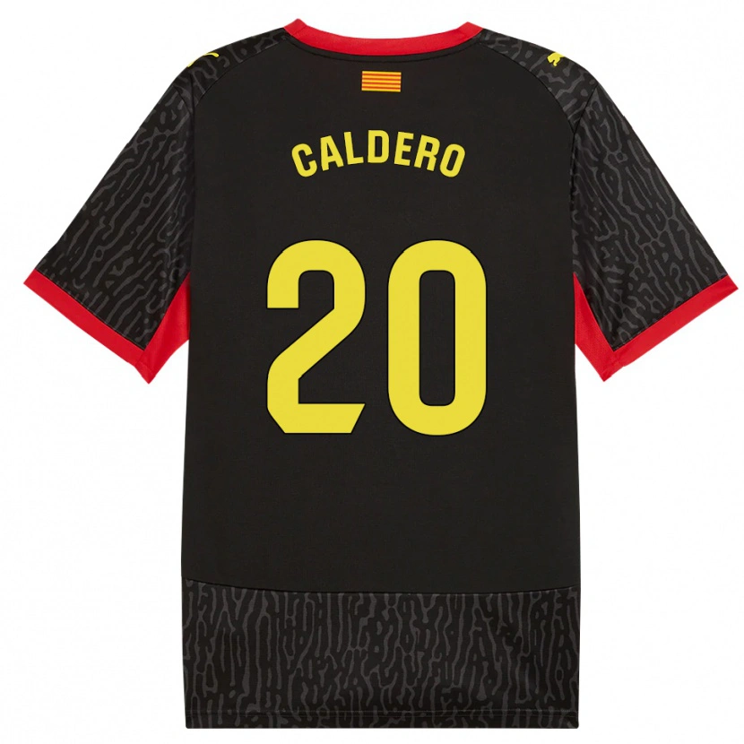 Danxen Dames Nil Caldero #20 Zwart Geel Rood Uitshirt Uittenue 2026/27 T-Shirt