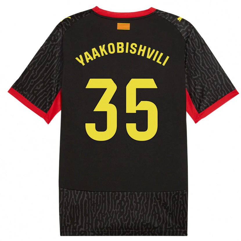 Danxen Dames Antal Yaakobishvili #35 Zwart Geel Rood Uitshirt Uittenue 2026/27 T-Shirt