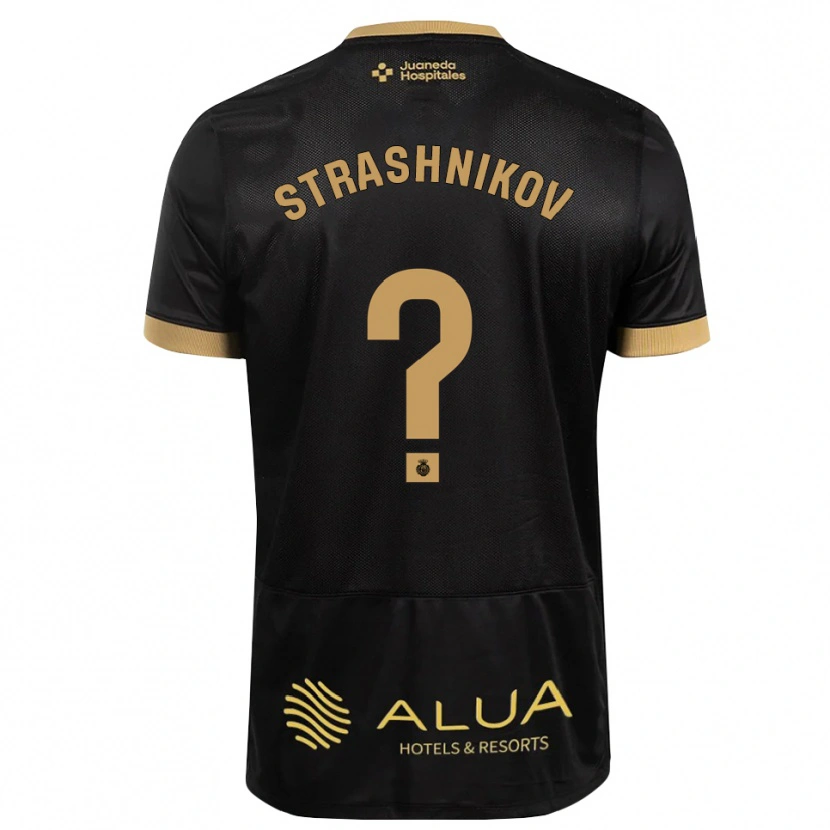 Danxen Dames Nikolay Strashnikov #0 Zwart Zandbruin Zwaar Hout Uitshirt Uittenue 2026/27 T-Shirt