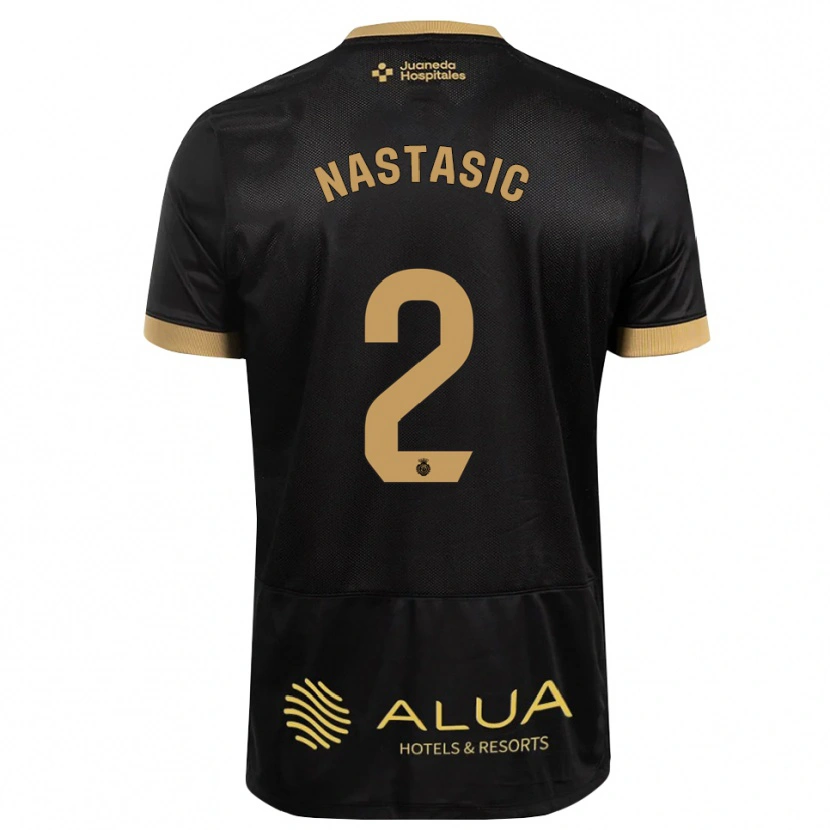 Danxen Dames Matija Nastasic #2 Zwart Zandbruin Zwaar Hout Uitshirt Uittenue 2026/27 T-Shirt