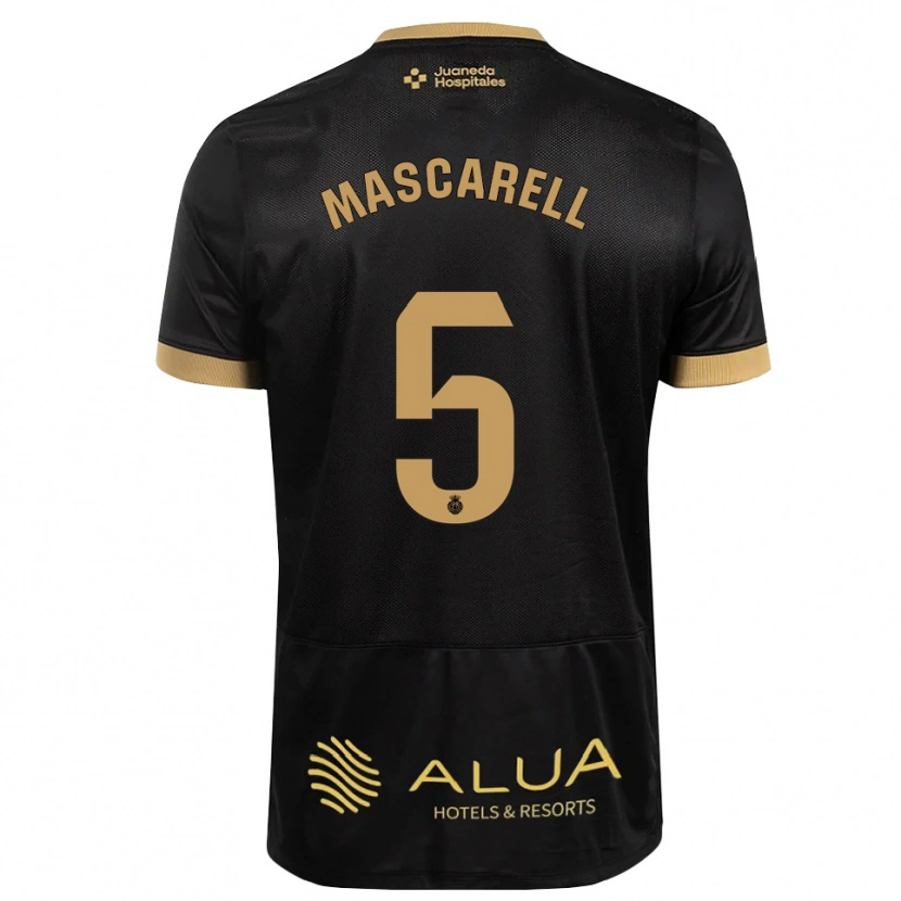 Danxen Dames Omar Mascarell #5 Zwart Zandbruin Zwaar Hout Uitshirt Uittenue 2026/27 T-Shirt