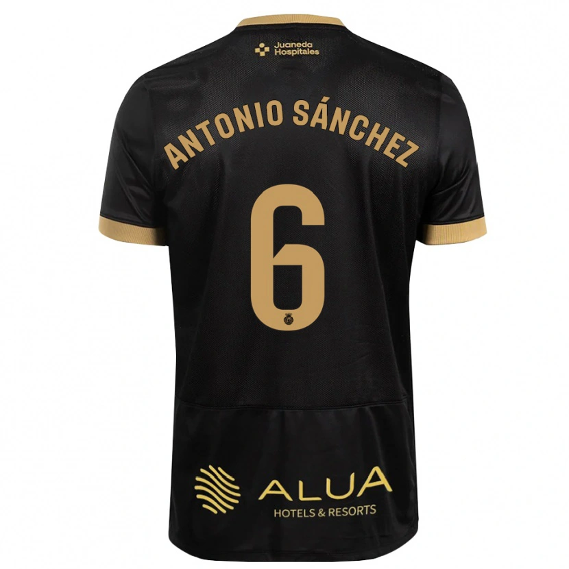 Danxen Dames Antonio Sánchez #6 Zwart Zandbruin Zwaar Hout Uitshirt Uittenue 2026/27 T-Shirt