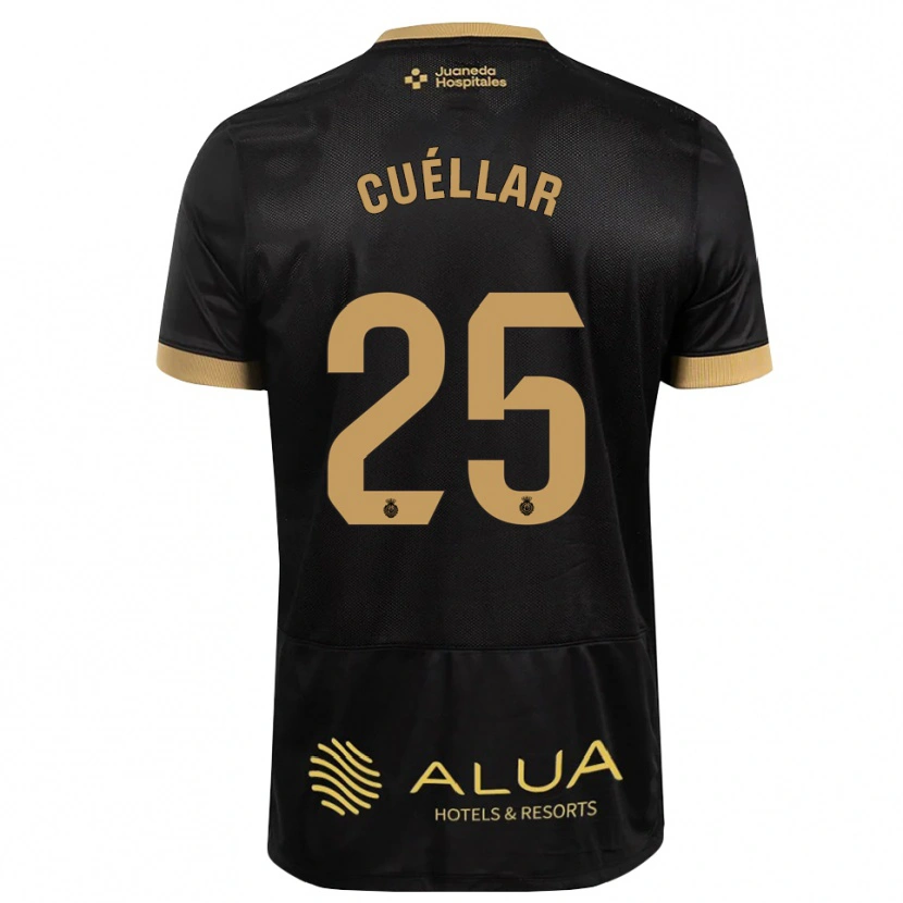 Danxen Dames Iván Cuéllar #25 Zwart Zandbruin Zwaar Hout Uitshirt Uittenue 2026/27 T-Shirt