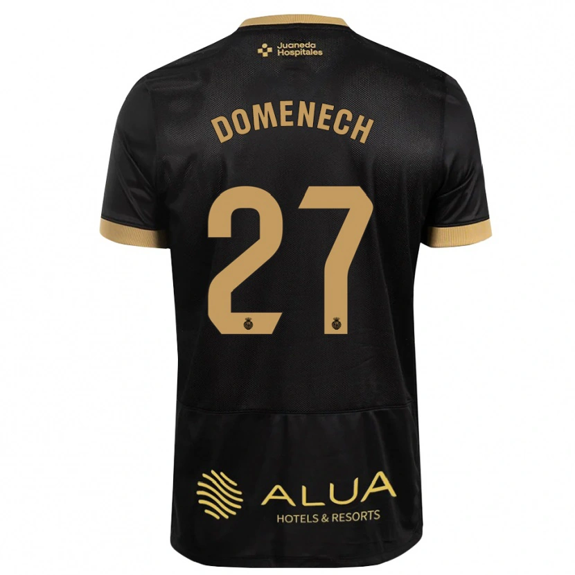 Danxen Dames Marc Domènech #27 Zwart Zandbruin Zwaar Hout Uitshirt Uittenue 2026/27 T-Shirt