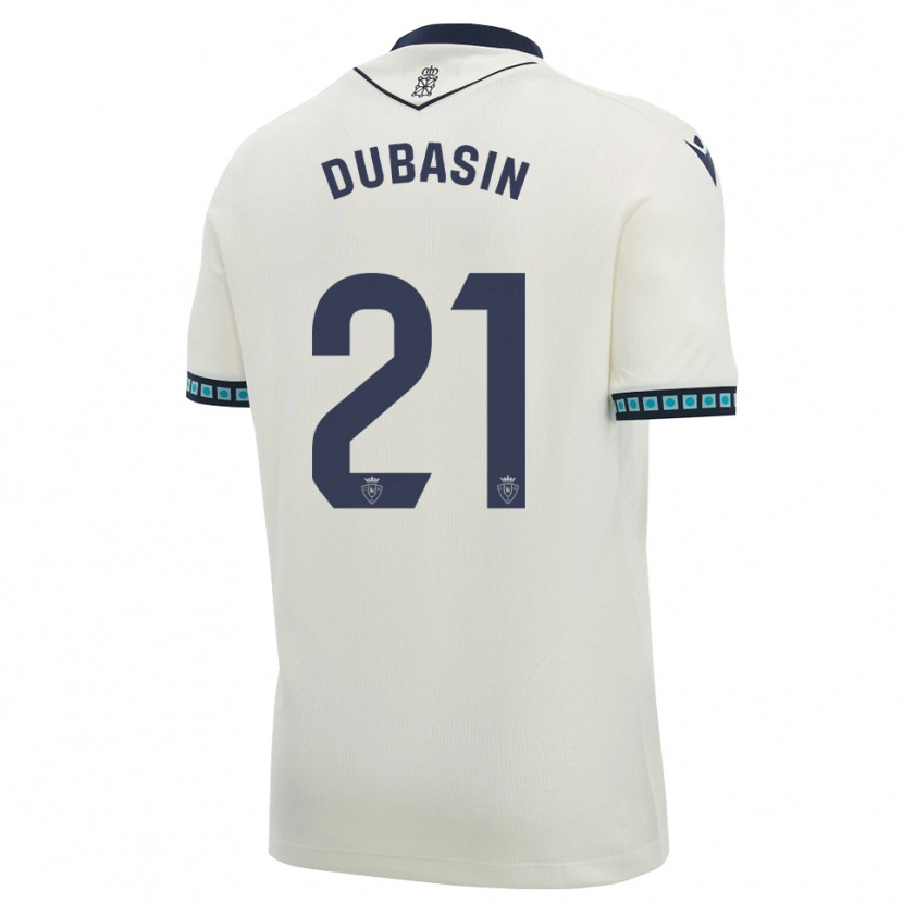 Danxen Dames Jonathan Dubasin #21 Wit Zwart Licht Hemelsblauw Uitshirt Uittenue 2026/27 T-Shirt