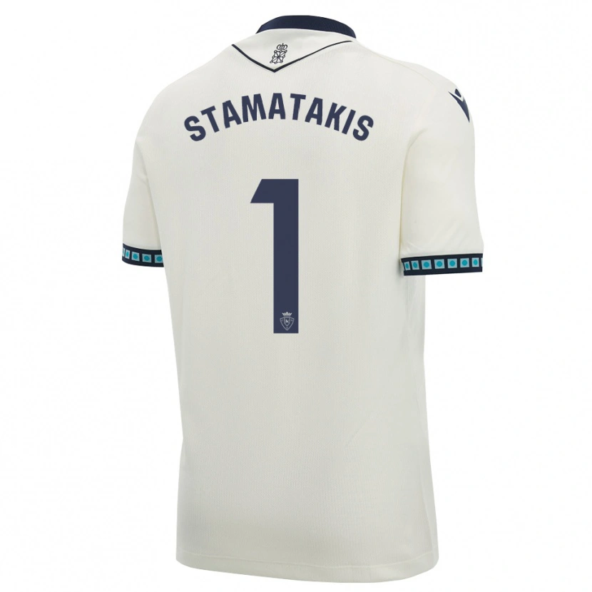 Danxen Dames Dimitrios Stamatakis #1 Wit Zwart Licht Hemelsblauw Uitshirt Uittenue 2026/27 T-Shirt