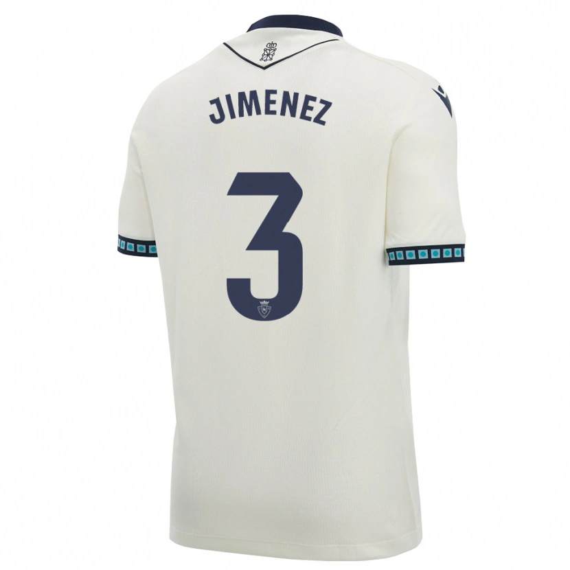 Danxen Dames Álex Jimenez #3 Wit Zwart Licht Hemelsblauw Uitshirt Uittenue 2026/27 T-Shirt