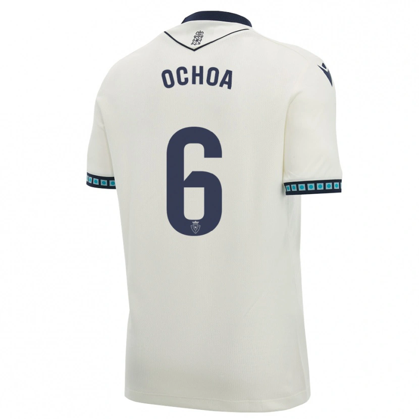 Danxen Dames Celia Ochoa Ibañez #6 Wit Zwart Licht Hemelsblauw Uitshirt Uittenue 2026/27 T-Shirt