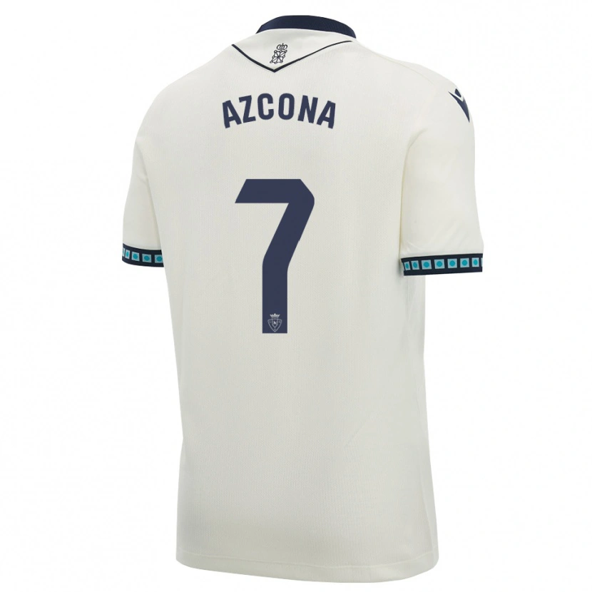 Danxen Dames Rubén Azcona #7 Wit Zwart Licht Hemelsblauw Uitshirt Uittenue 2026/27 T-Shirt