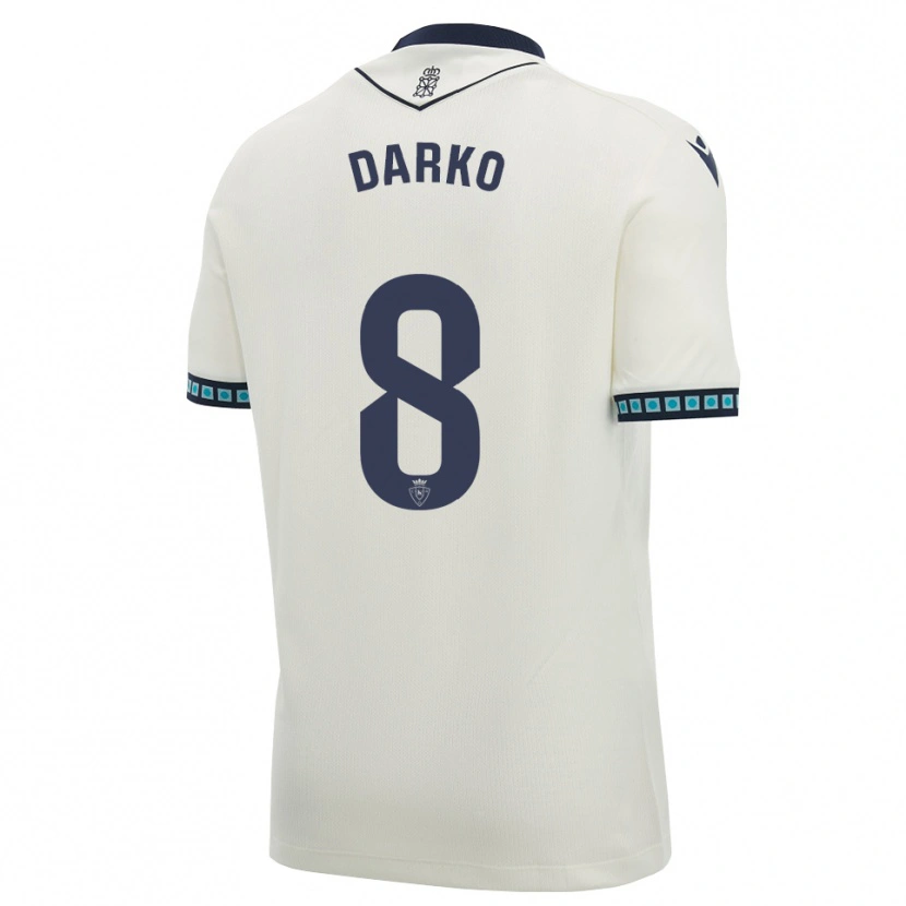 Danxen Dames Darko Brasanac #8 Wit Zwart Licht Hemelsblauw Uitshirt Uittenue 2026/27 T-Shirt