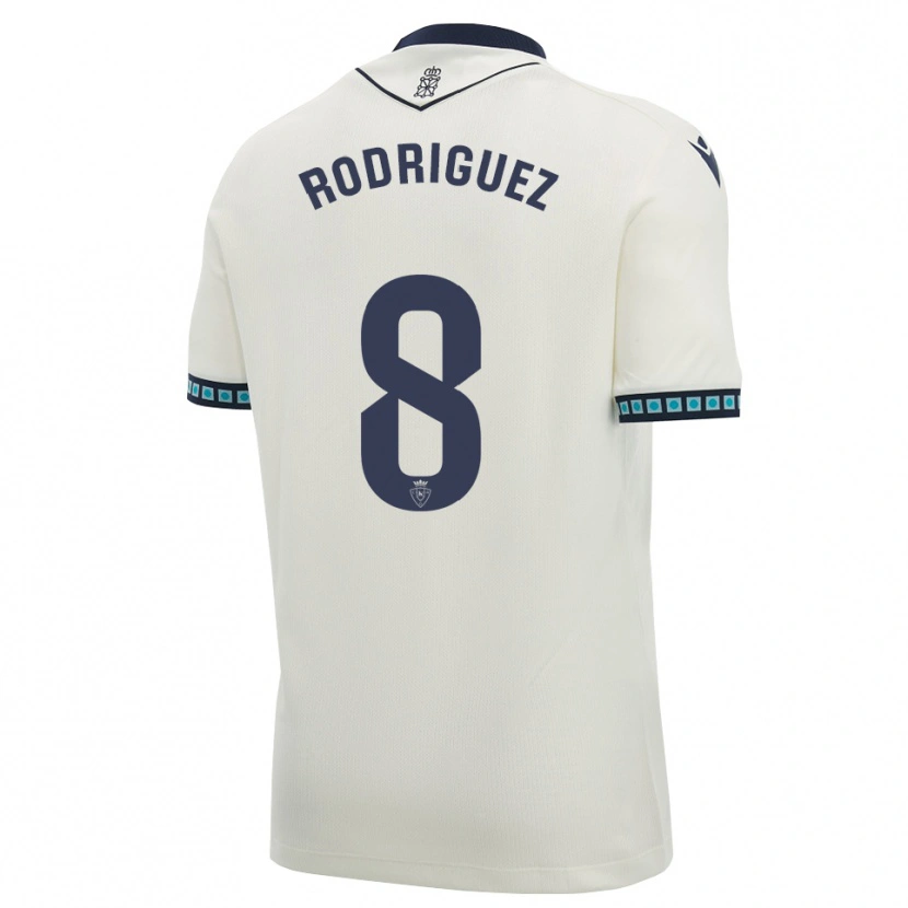Danxen Dames Vanessa Rodríguez Iribarren #8 Wit Zwart Licht Hemelsblauw Uitshirt Uittenue 2026/27 T-Shirt