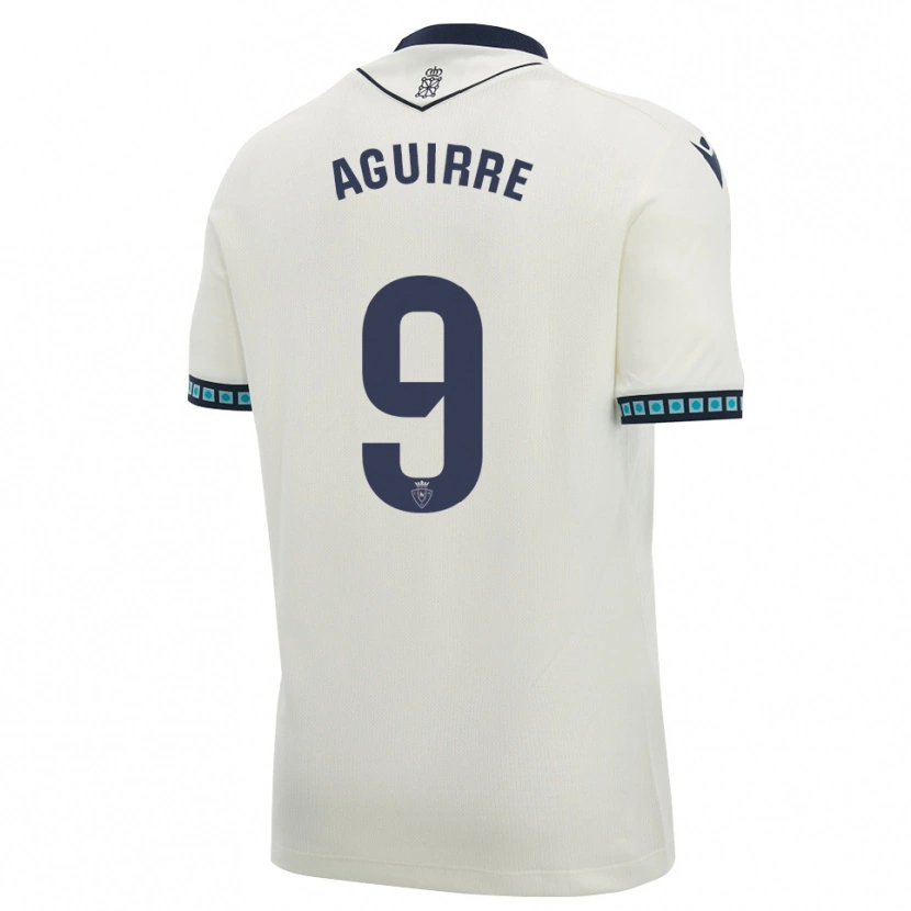 Danxen Dames Jorge Aguirre #9 Wit Zwart Licht Hemelsblauw Uitshirt Uittenue 2026/27 T-Shirt