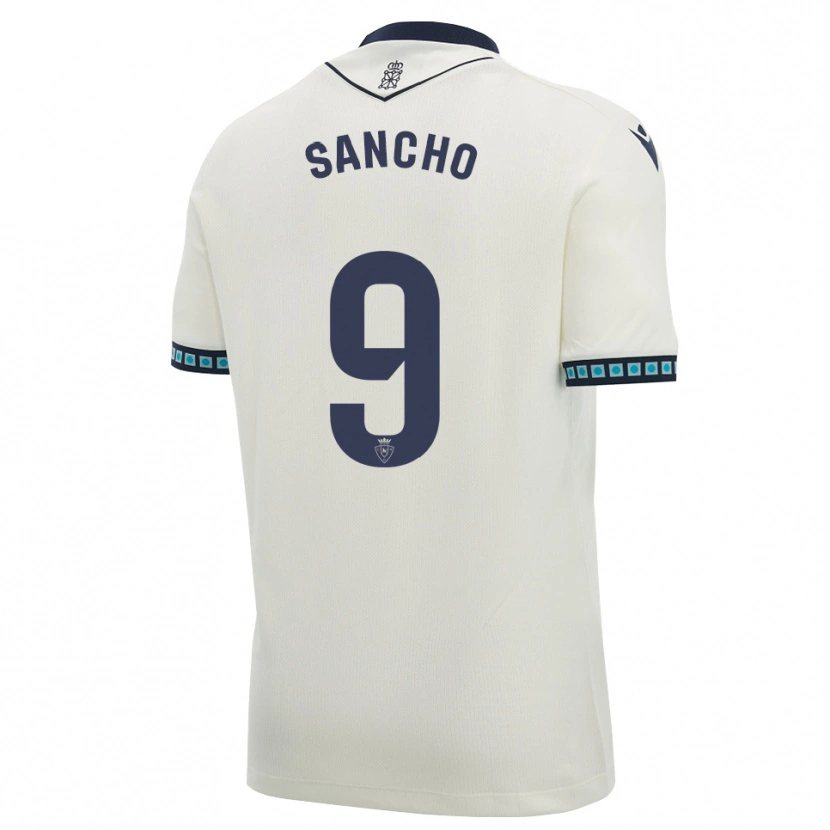 Danxen Dames Dani Sancho #9 Wit Zwart Licht Hemelsblauw Uitshirt Uittenue 2026/27 T-Shirt