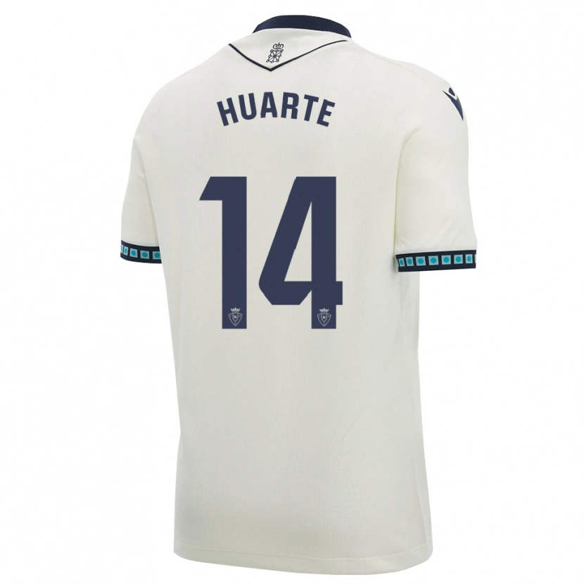 Danxen Dames Xabi Huarte #14 Wit Zwart Licht Hemelsblauw Uitshirt Uittenue 2026/27 T-Shirt