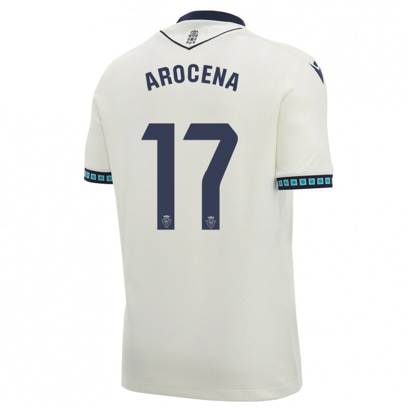 Danxen Dames Asier Arocena #17 Wit Zwart Licht Hemelsblauw Uitshirt Uittenue 2026/27 T-Shirt