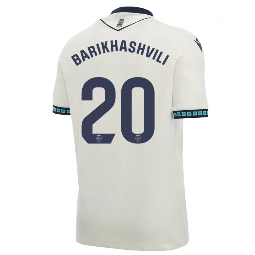 Danxen Dames Nika Barikhashvili #20 Wit Zwart Licht Hemelsblauw Uitshirt Uittenue 2026/27 T-Shirt