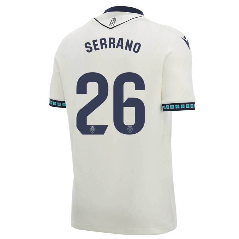 Danxen Dames Mikel Serrano #26 Wit Zwart Licht Hemelsblauw Uitshirt Uittenue 2026/27 T-Shirt