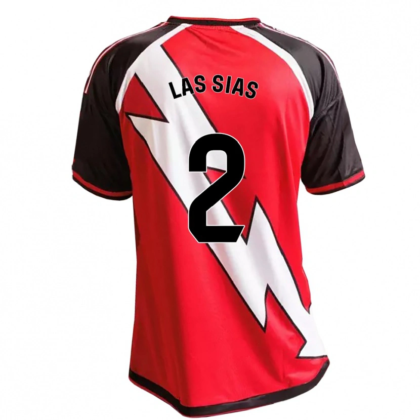 Danxen Dames Marco De Las Sías #2 Rood Zwart Wit Uitshirt Uittenue 2026/27 T-Shirt
